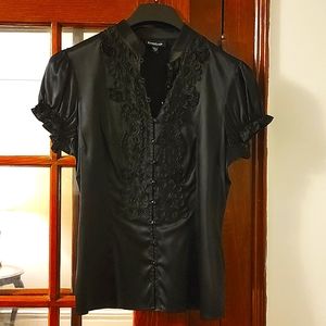Black Silk Blouse